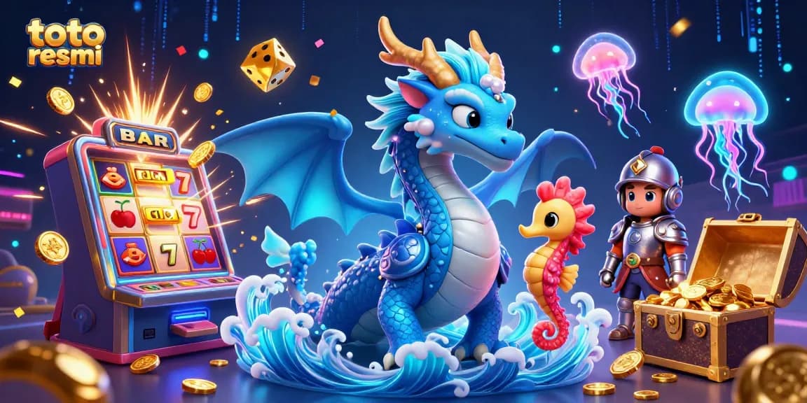 Memenangkan permainan togel resmi di toto resmi dengan ilustrasi kasino yang magis dan menarik.