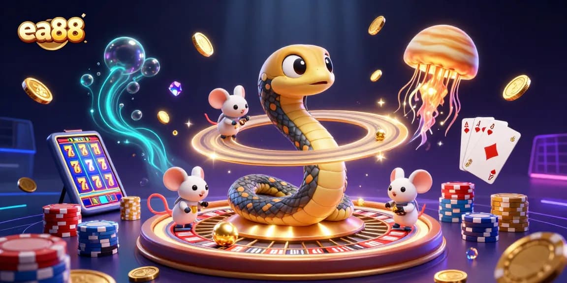 Spin the roulette wheel with ea88 as astronauts bet in a cosmic casino environment.