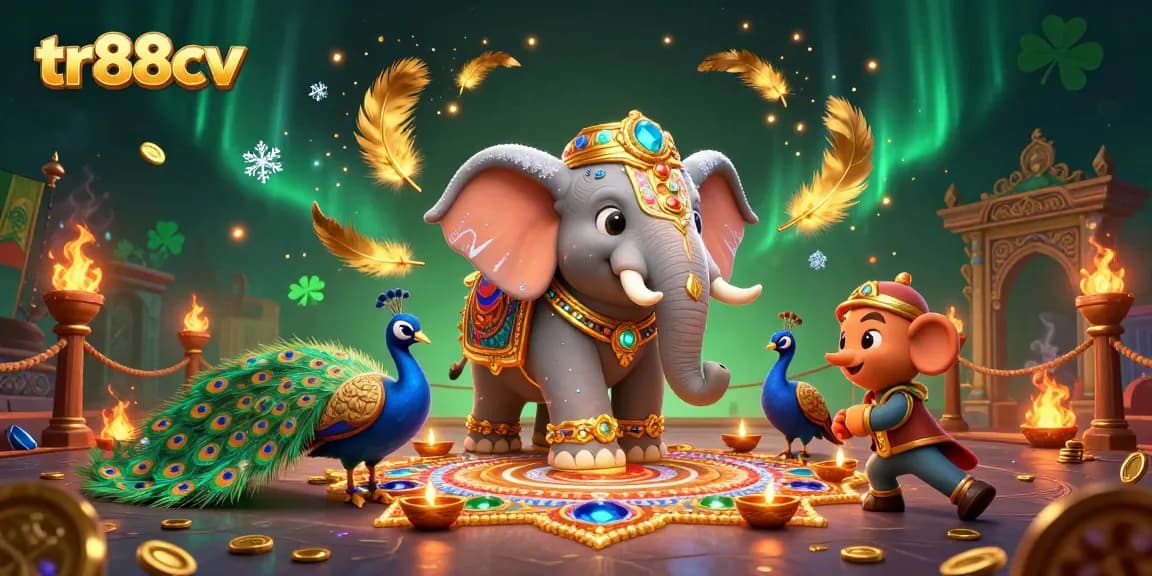 Spin to win with the exciting tr88cv online casino featuring a vibrant 3D fantasy scene.