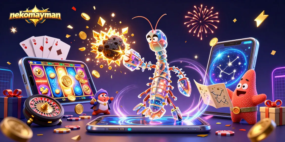 Embark on a gaming adventure with nekomayman, where golden coins and slot games come alive!