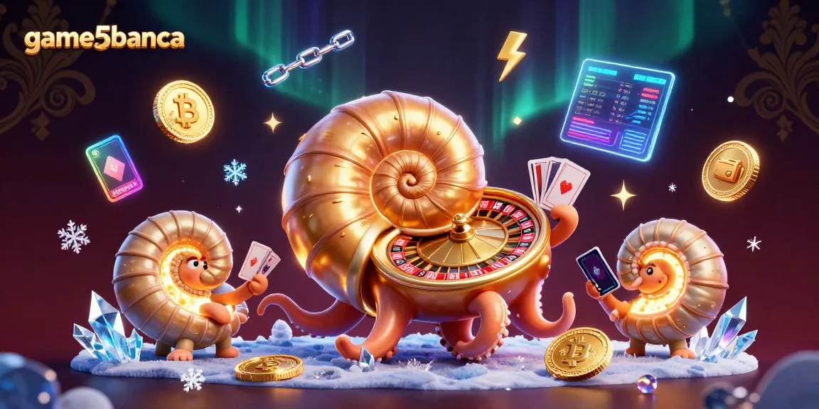 Explore game5banca strategies with unique glowing characters in a vibrant casino scene.