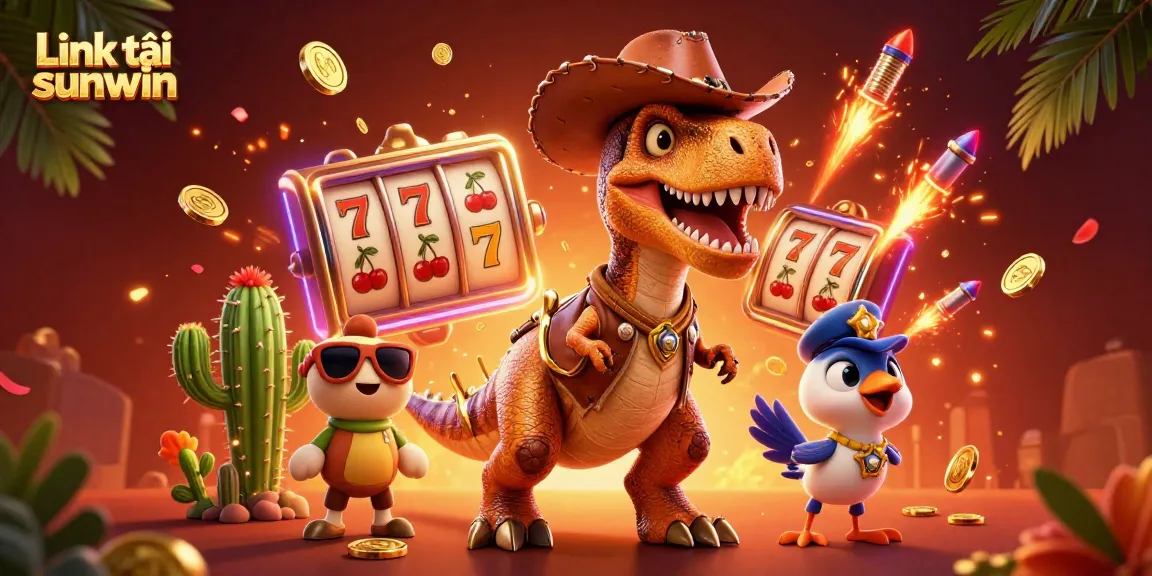 Experience thrilling wins with Link tải sunwin in this vibrant casino adventure scene.