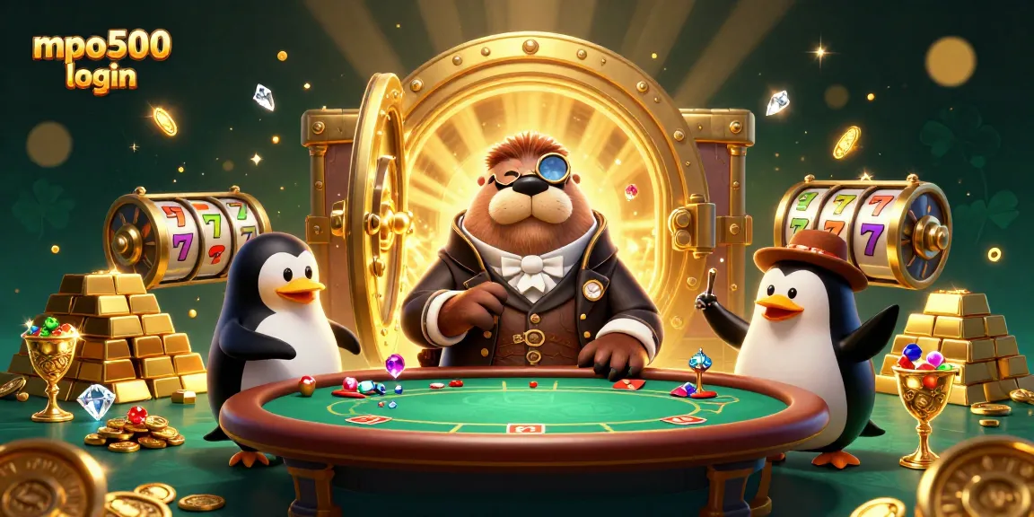 Join the action at mpo500 login with our vibrant 3D casino scene filled with riches and excitement.