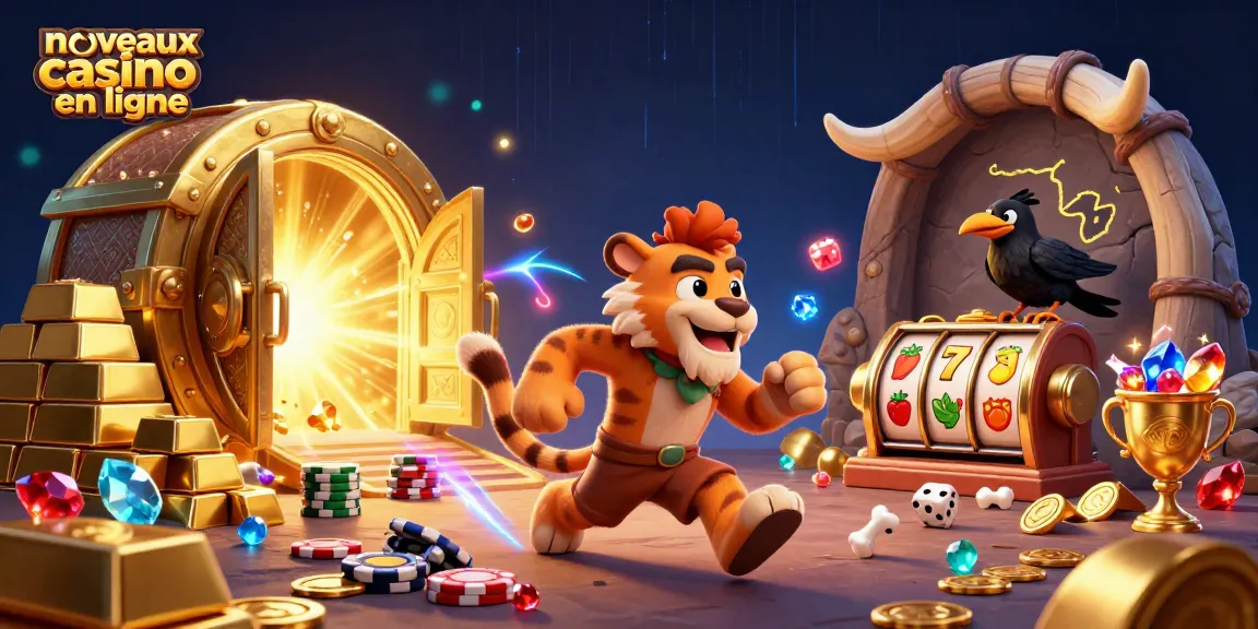 Le jeu des nouveaux casinos en ligne s'anime avec un duo de personnages préhistoriques et des trésors scintillants.