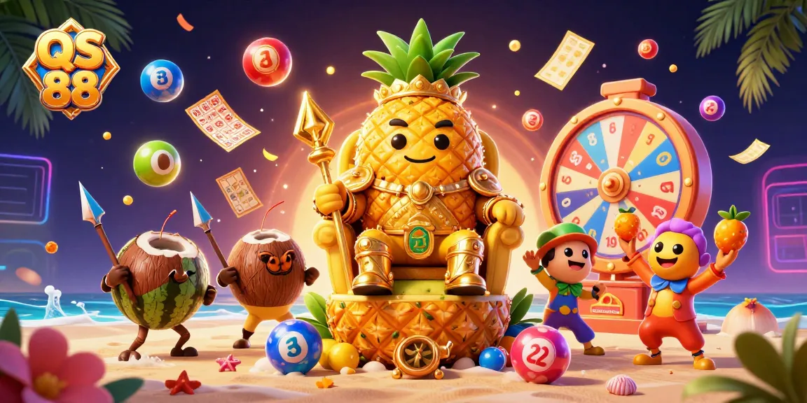 Experience the thrill of gambling with QS 88 in a vibrant casino scene filled with excitement and joyful elements.