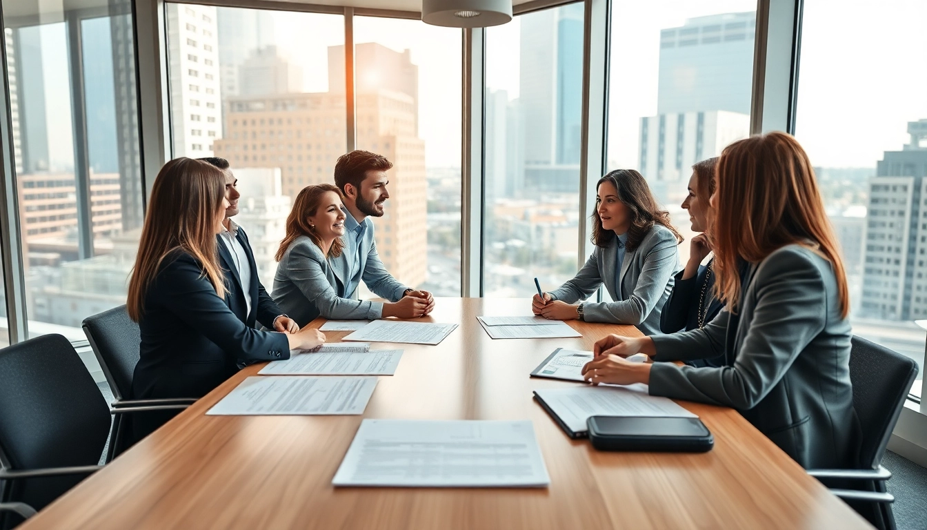 Engaging discussion on Title Insurance Services within a professional setting.