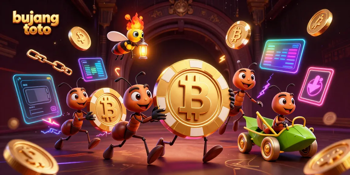 Experience the excitement of bujang toto with animated ants on a thrilling heist for golden chips.