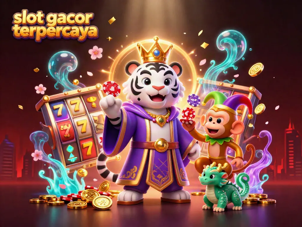 Mengenali slot gacor terpercaya dengan simbol-simbol keberuntungan dan elemen kasino yang menarik.
