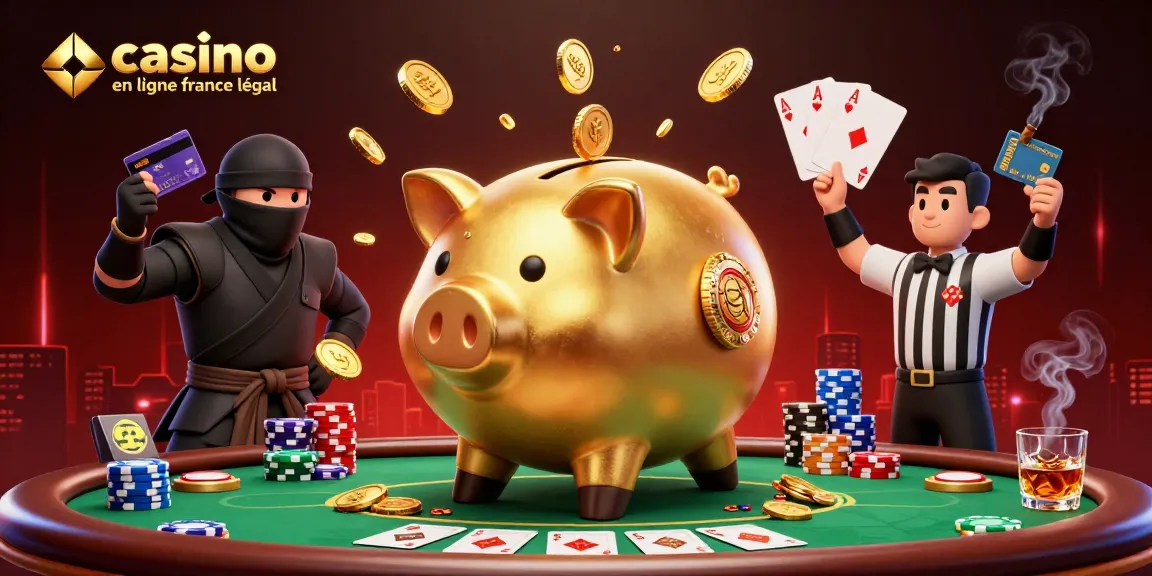 Gagnez avec le casino en ligne France légal grâce à un combat entre un sumo et un ninja dans un décor de poker.