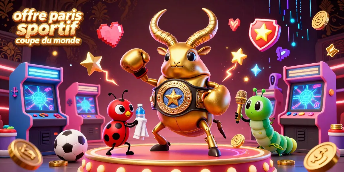 Offre paris sportif coupe du monde : Combat entre un scarabée géant et une coccinelle dans un univers de paris sportifs.