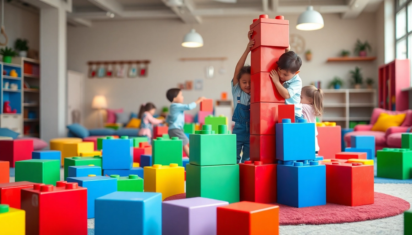 Engage with giant building blocks to discover more creative indoor adventures with kids.
