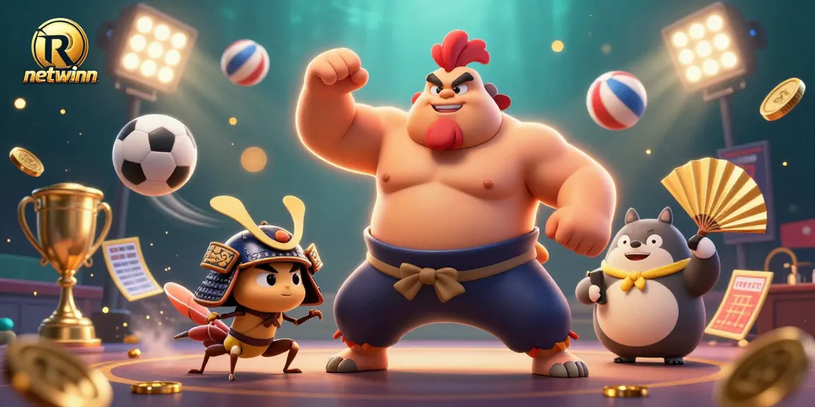 Immerse in the excitement of netwinn as powerful characters stomp through a dynamic casino scene.