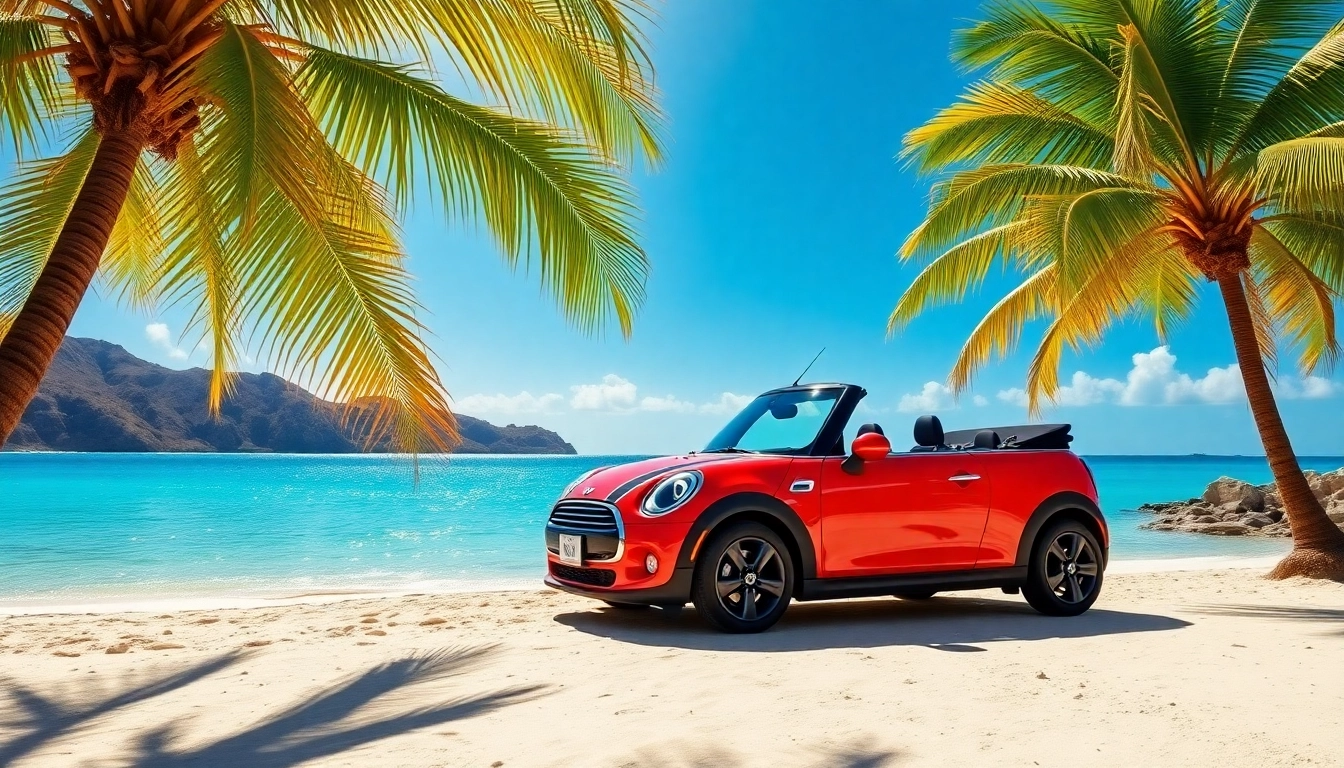 Enjoy a st barts mini cooper rental beside stunning ocean views and sandy beaches.