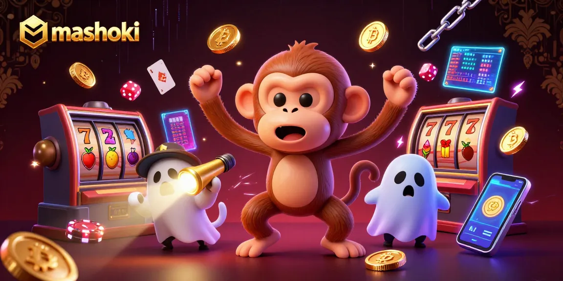 Engage with mashoki's thrilling slots gameplay illuminated by a mischievous poltergeist and curious puppy.