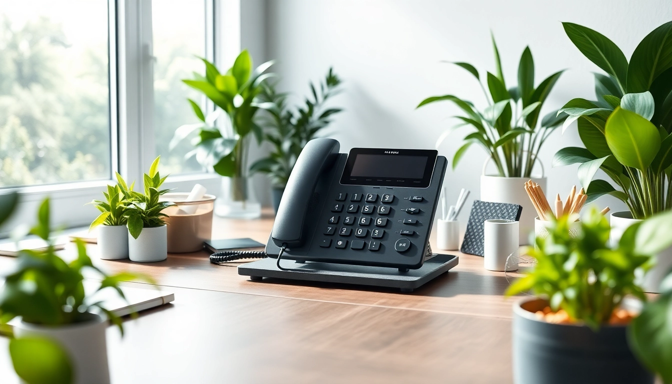 Explore the features of a small business phone system in a professional office setup.