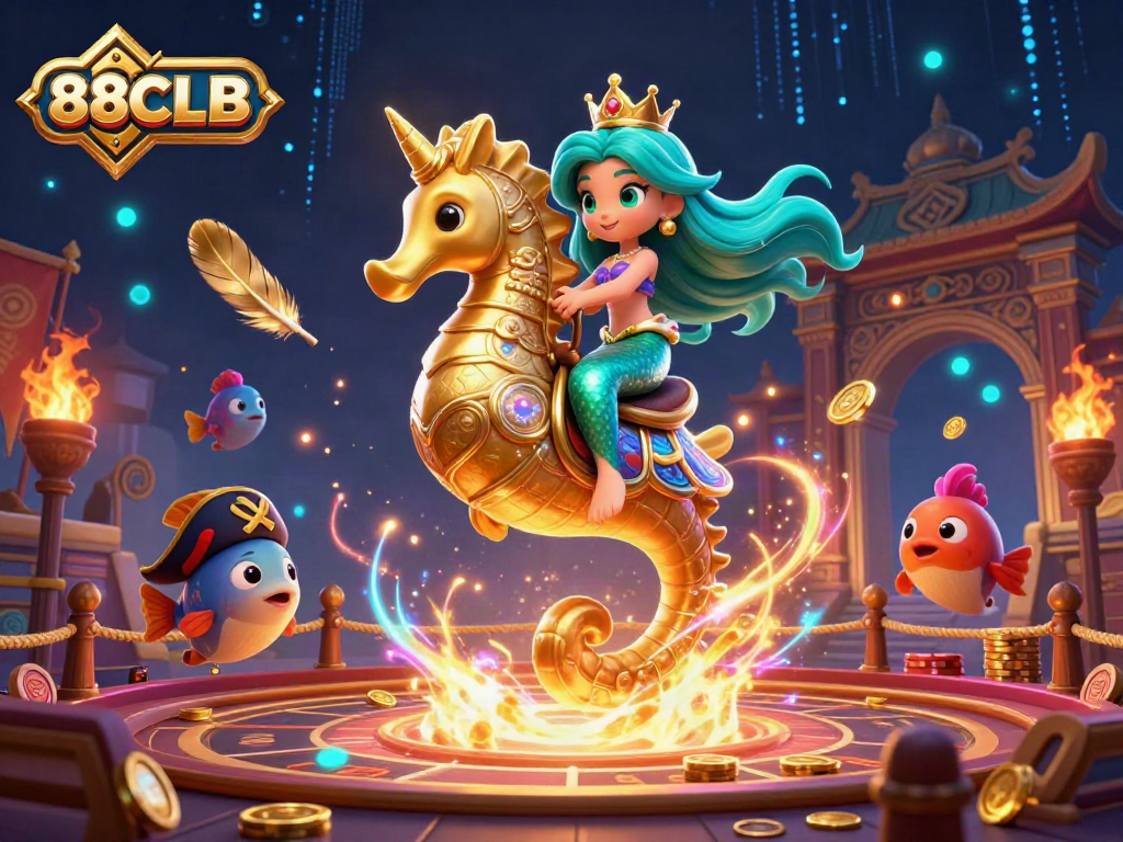 Engage with the exciting gameplay of 88CLB through a dynamic and colorful casino scene filled with vibrant characters and stunning effects.