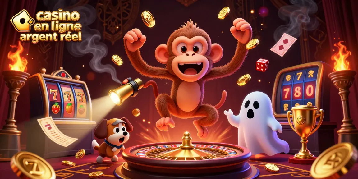 Les jeux de casino en ligne argent réel prennent vie avec un singe poltergeist et un chiot chasse-gardant.