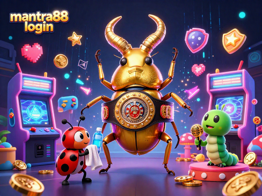 Engage in mantra88 login for epic gaming with vibrant characters in a lively casino setting.