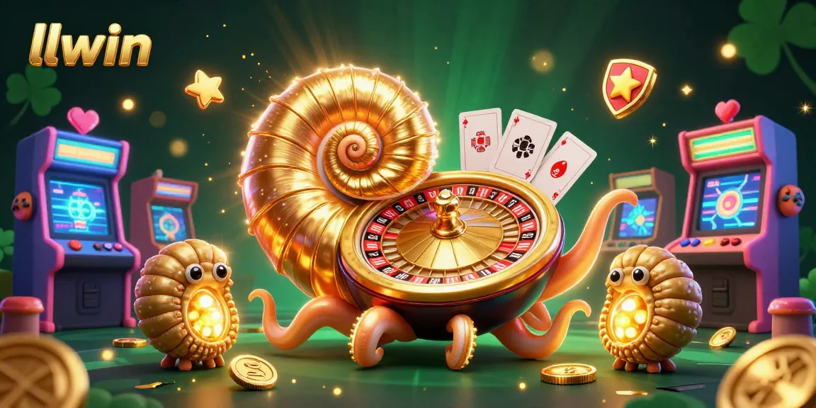Engage in thrilling gaming at llwin with vibrant casino elements and animated characters.