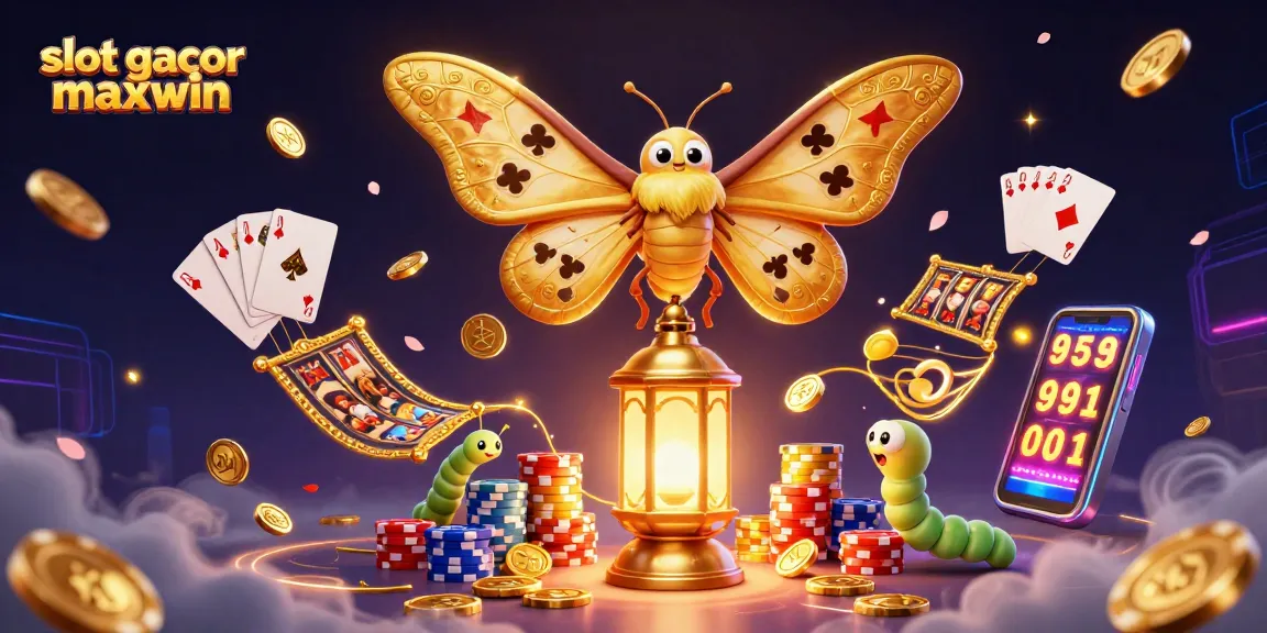Menang besar dengan slot gacor maxwin, ilustrasi 3D kasino penuh detail dan kemewahan.