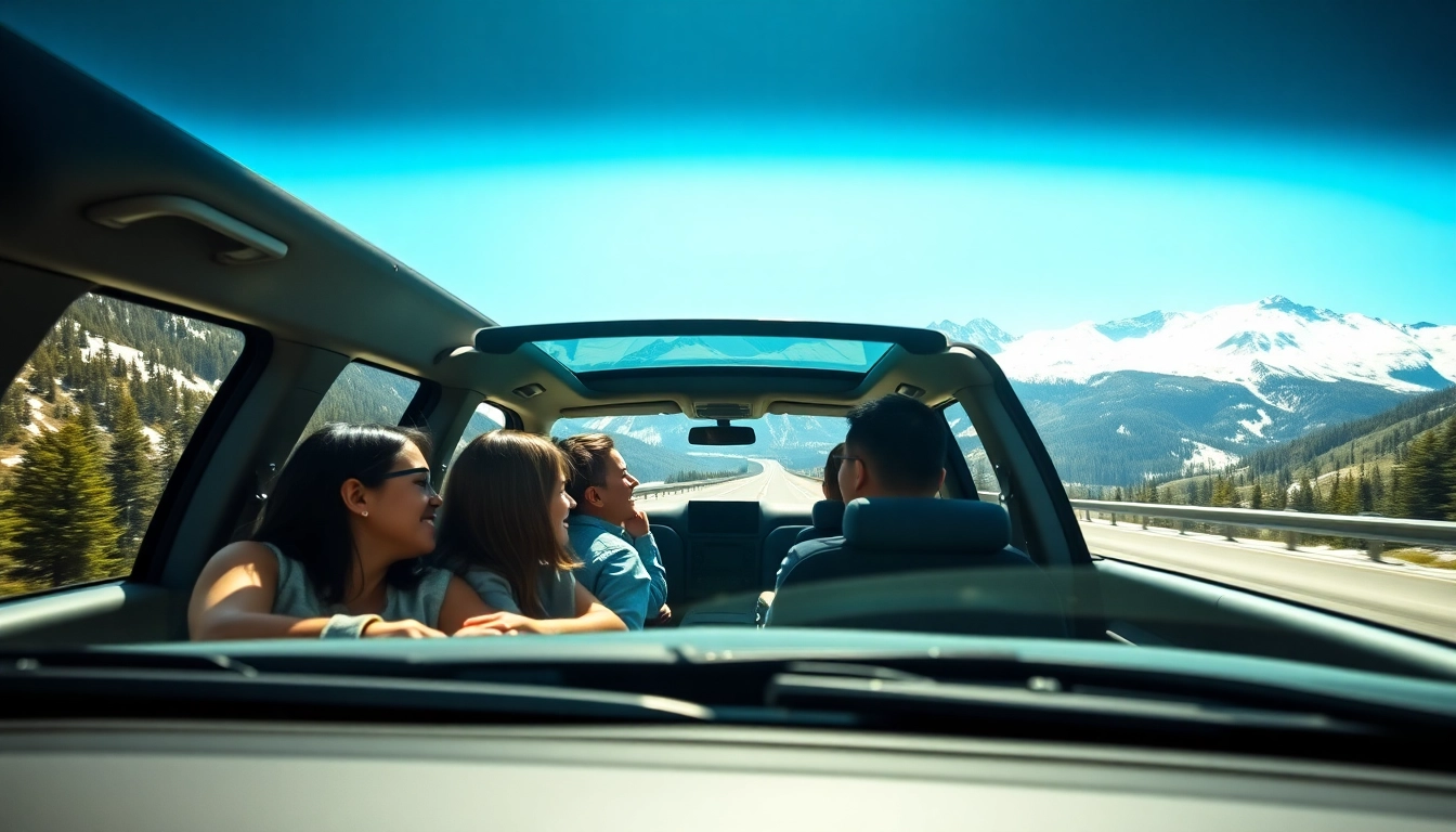 Luxury car service vancouver to whistler transporting family through scenic mountains.