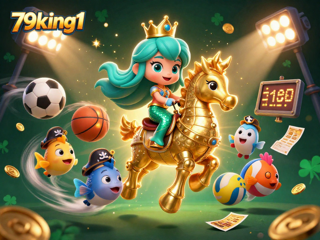 Experience thrilling action with 79king1 as underwater characters join in vibrant sports-themed excitement.
