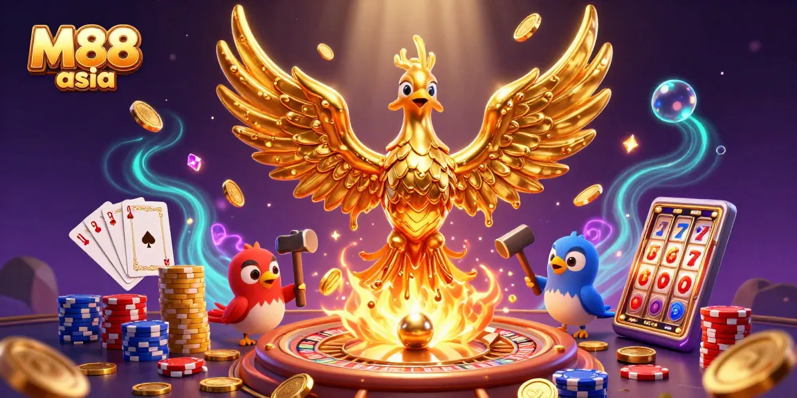 Experience M88 asia's vibrant casino action with golden phoenix and dynamic gaming elements.