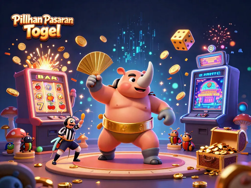 Experience thrilling Pilihan Pasaran Togel action with colorful casino game elements and vibrant characters.