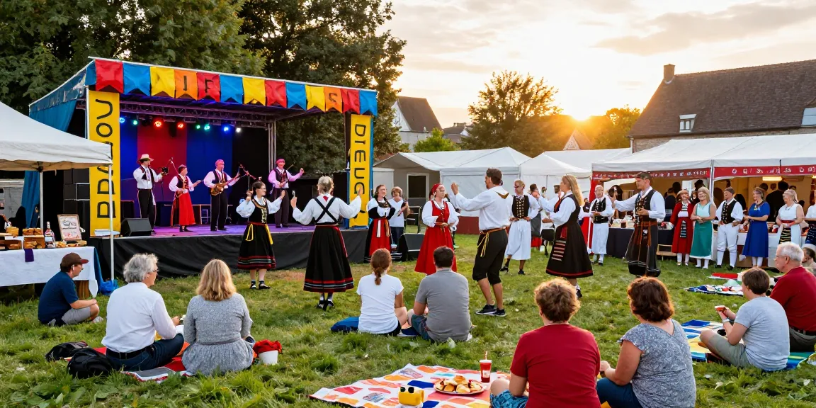 Vibrant festival scene in Rennes celebrating Breton culture with we88 PGSLOT community.