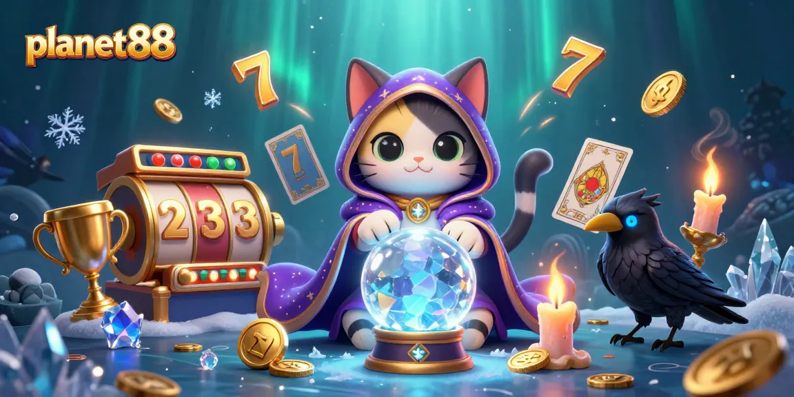 Join the excitement at planet88 with vibrant slot games and mystic characters in an enchanting scene.