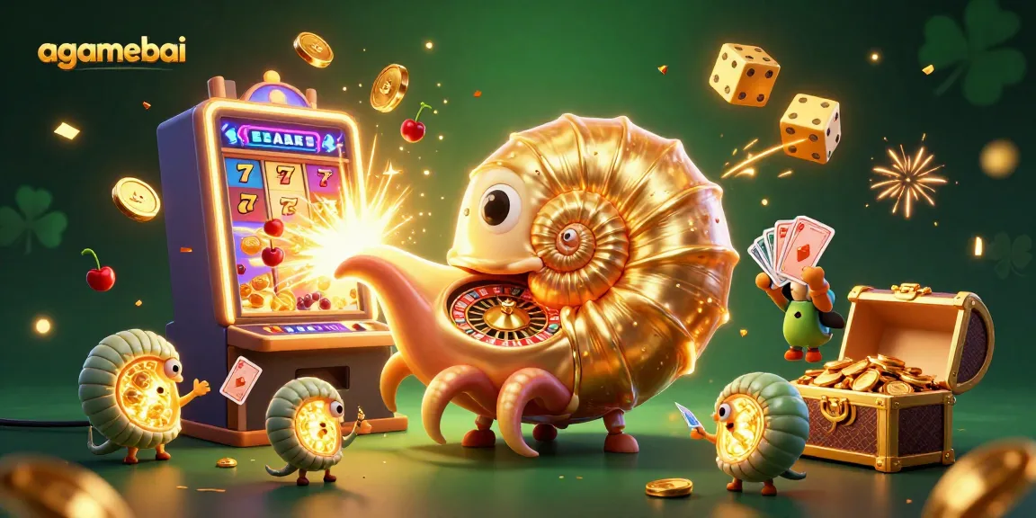 Experience thrilling slots and luck with agamebai's dazzling casino action scene.