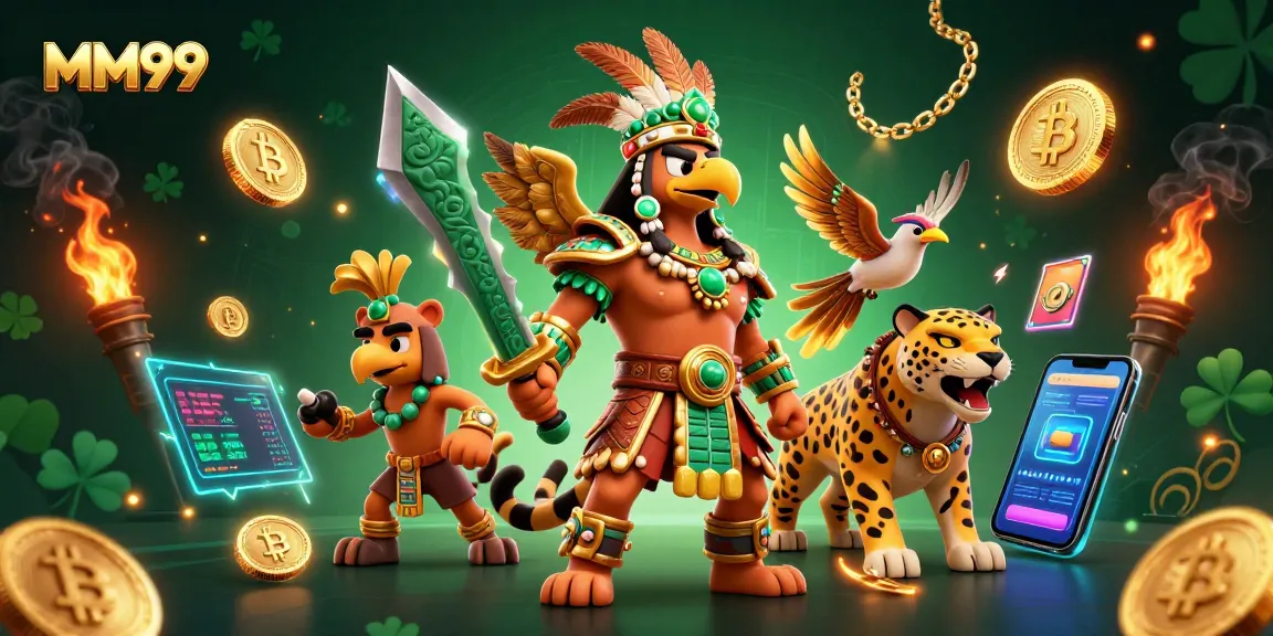 Engage with MM99 for thrilling 3D casino experiences featuring Aztec warriors and crypto elements.