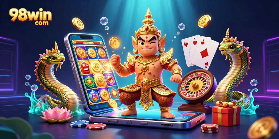 Experience thrilling gameplay at 98win com with vibrant slot animations and rich casino elements.