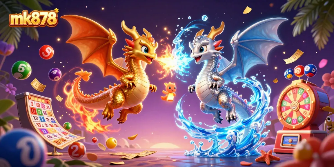 Experience excitement at mk878 with vibrant lottery balls and dynamic gaming elements in an enchanting 3D scene.