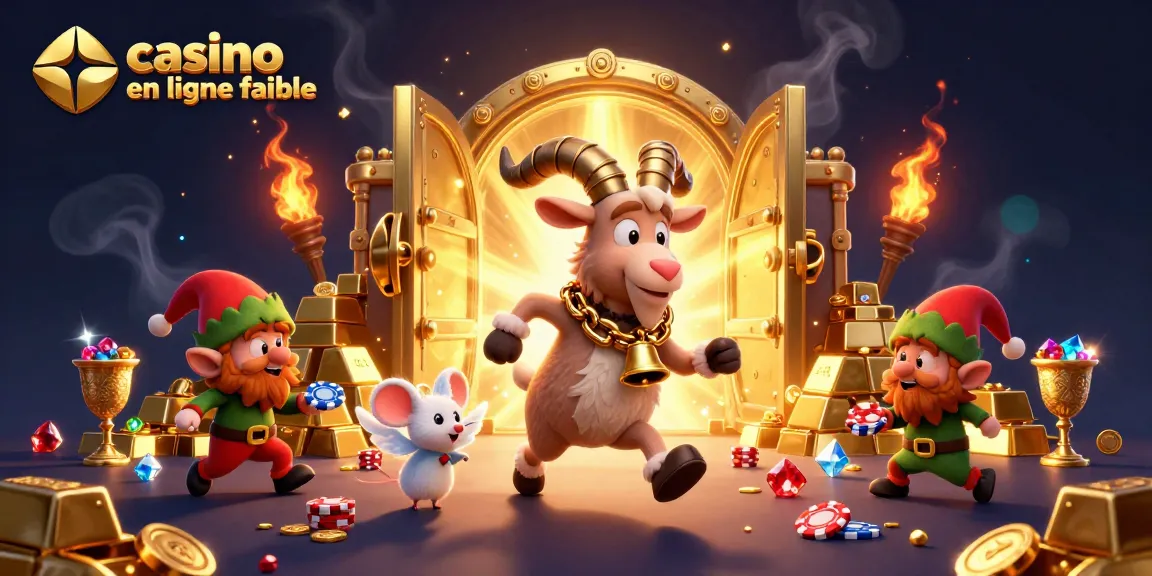 Jouez au casino en ligne fiable avec des jeux captivants dans une illustration animée fantastique.
