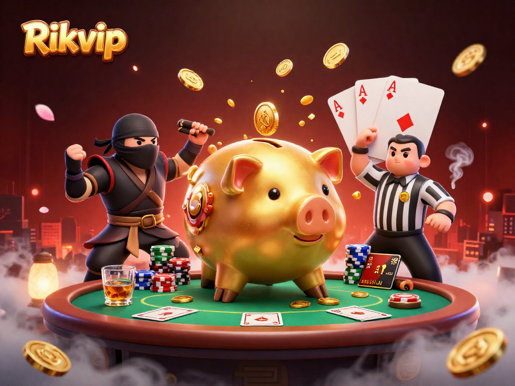 Experience thrilling action at Rikvip with a dynamic casino scene featuring exciting poker action.