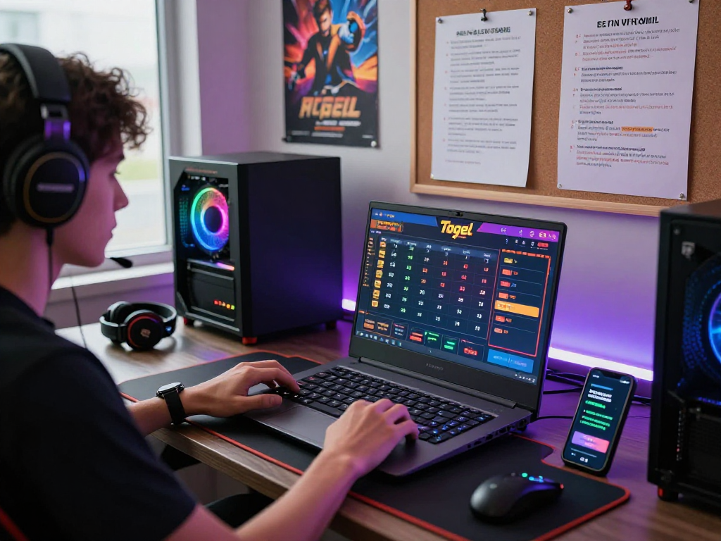 Dewatogel online gaming experience with vibrant interface and accessories