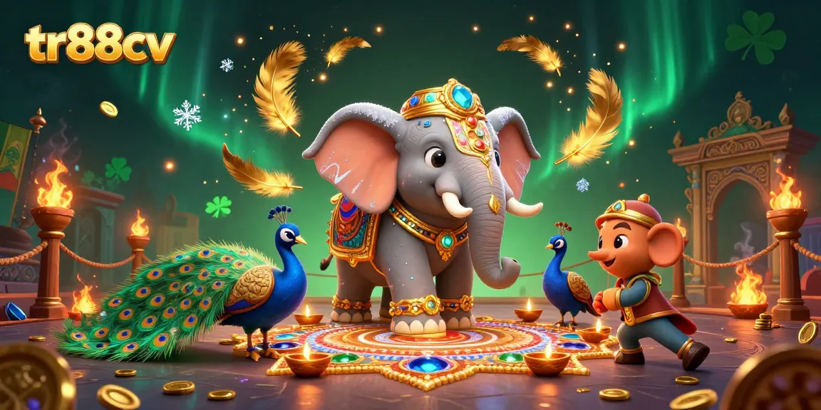 Spin to win with the exciting tr88cv online casino featuring a vibrant 3D fantasy scene.