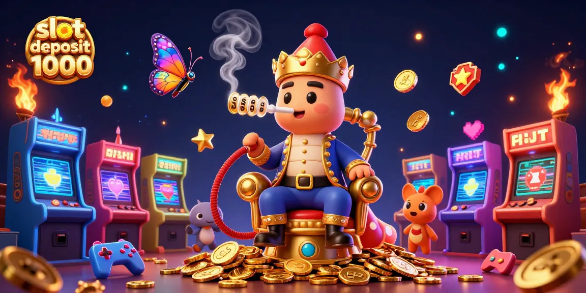 Spin to win with slot deposit 1000 at a vibrant casino illustration featuring engaging characters.
