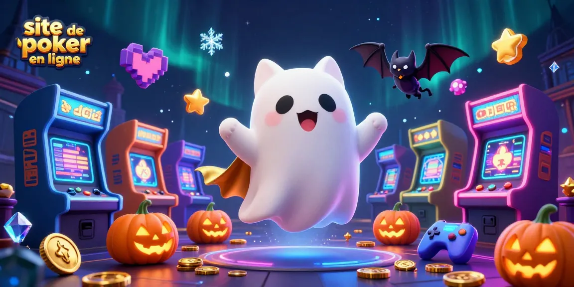 Site de poker en ligne : fantaisie d'un chat fantôme dans un casino animé.