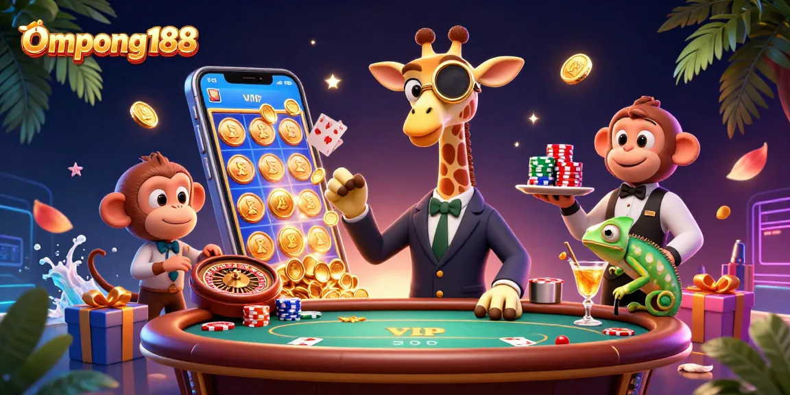 Ompong188 mainkan slot dengan gaya bersama karakter yang menarik di kasino virtual.