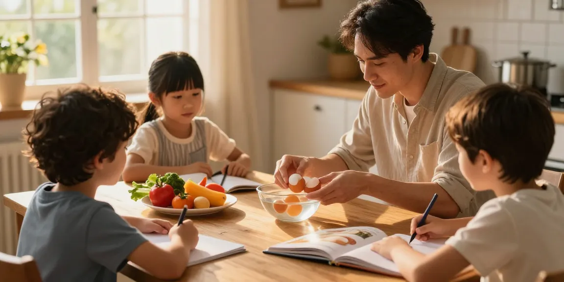 Panduan Egg Float Test di https://www.eggfloattest.com/contact dengan keluarga yang memeriksa kesegaran telur di dapur
